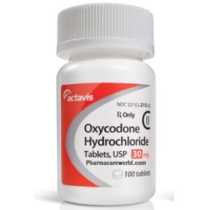 A 215 Oxycodone 30 mg Actavis